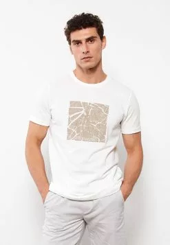 LC WAIKIKI Crew Neck Short Sleeve Printed Combed Cotton Men's T-Shirt