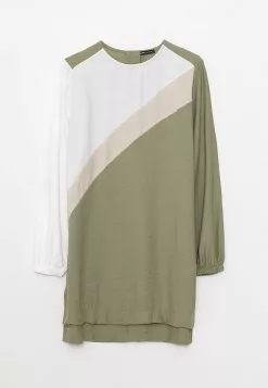 LC WAIKIKI Crew Neck Color Block Long Sleeve Women's Tunic -LC WAIKIKI popular shop lc waikiki 5575 5219726 3
