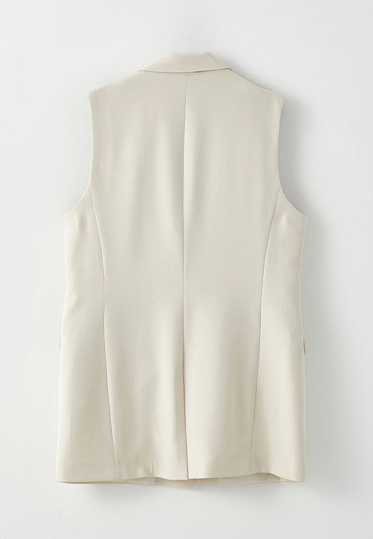 LC WAIKIKI Jacket Collar Plain Crepe Women's Vest 6 LC WAIKIKI Jacket Collar Plain Crepe Women's Vest - Image 4