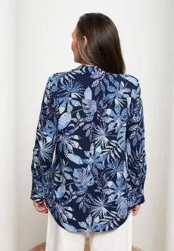 LC WAIKIKI Front Button Closure Patterned Long Sleeve Viscose Women's Shirt -LC WAIKIKI popular shop lc waikiki 5579 9305236 2