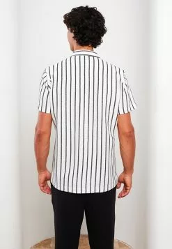 LC WAIKIKI Regular Fit Short Sleeve Striped Men's Shirt -LC WAIKIKI popular shop lc waikiki 5583 4144236 2