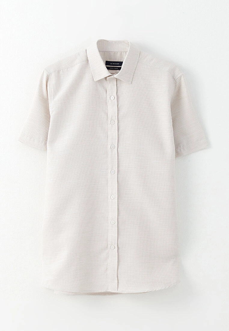 LC WAIKIKI Regular Fit Short Sleeve Twill Shirt 6 LC WAIKIKI Regular Fit Short Sleeve Twill Shirt - Image 4