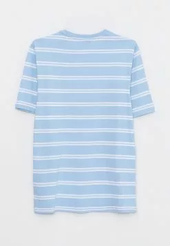 LC WAIKIKI Crew Neck Short Sleeve Striped Combed Cotton Men's T-Shirt -LC WAIKIKI popular shop lc waikiki 5584 2144236 2