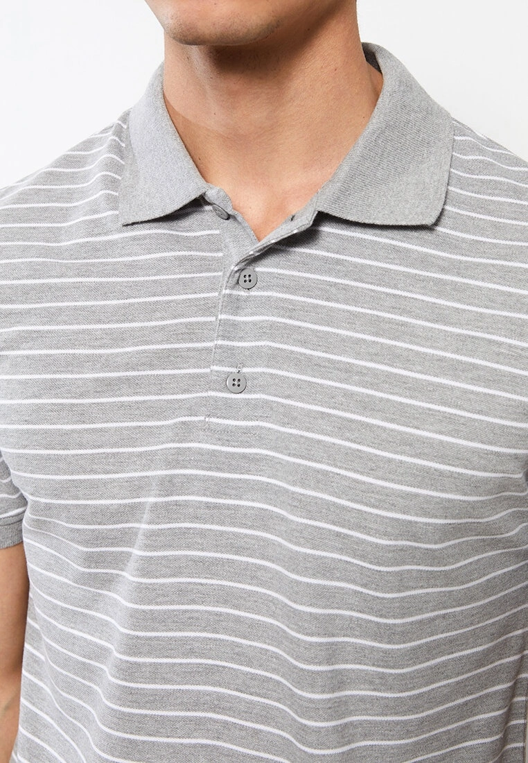 LC WAIKIKI Polo Neck Short Sleeve Striped Piqué Men's T-Shirt 4 LC WAIKIKI Polo Neck Short Sleeve Striped Piqué Men's T-Shirt - Image 2