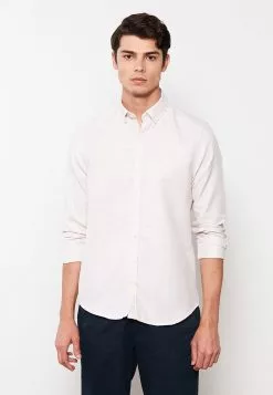 LC WAIKIKI Slim Fit Long Sleeve Dobby Men's Shirt -LC WAIKIKI popular shop lc waikiki 5643 6928236 2