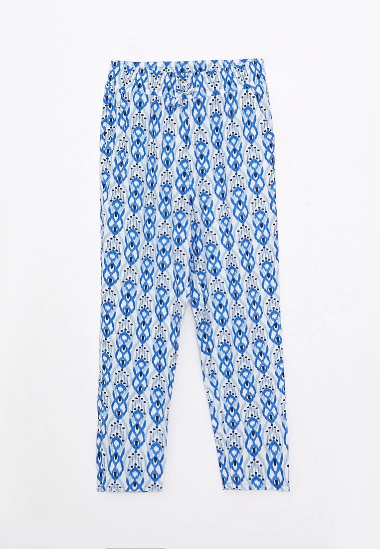 LC WAIKIKI Elastic Waist Comfortable Pattern Patterned Viscose Women's Trousers 3 LC WAIKIKI Elastic Waist Comfortable Pattern Patterned Viscose Women's Trousers