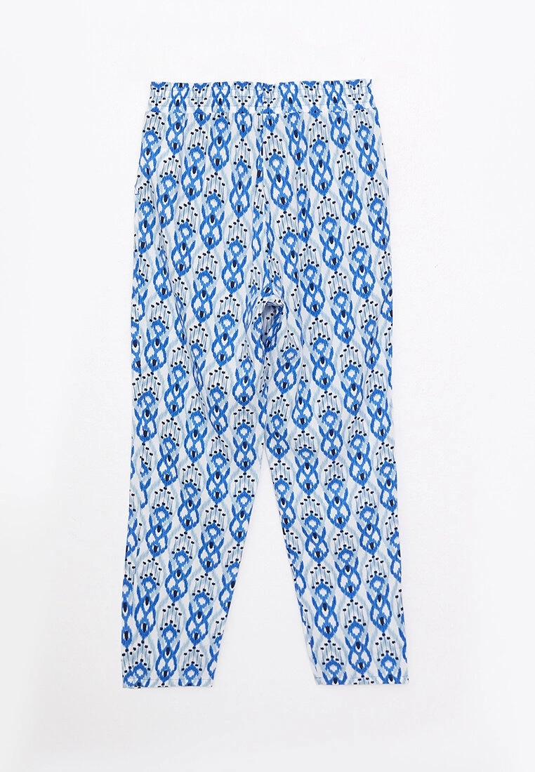 LC WAIKIKI Elastic Waist Comfortable Pattern Patterned Viscose Women's Trousers 4 LC WAIKIKI Elastic Waist Comfortable Pattern Patterned Viscose Women's Trousers - Image 2