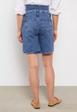 LC WAIKIKI Standard Fit Plain Maternity Jean Shorts With Tummy Panel -LC WAIKIKI popular shop lc waikiki 5731 2688726 4