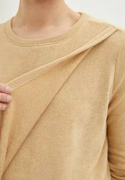 LC WAIKIKI Crew Neck Plain Long Sleeve Maternity Sweatshirt With Breastfeeding -LC WAIKIKI popular shop lc waikiki 5732 1406726 3