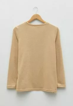 LC WAIKIKI Crew Neck Plain Long Sleeve Maternity Sweatshirt With Breastfeeding -LC WAIKIKI popular shop lc waikiki 5733 1406726 6