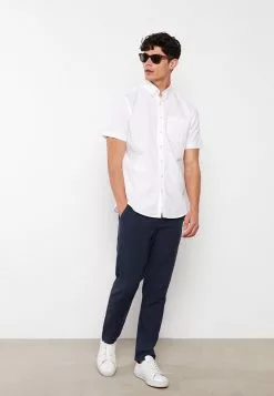 LC WAIKIKI Regular Fit Short Sleeve Linen Men's Shirt -LC WAIKIKI popular shop lc waikiki 5753 8537736 3