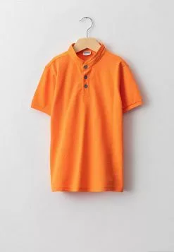 LC WAIKIKI Judge Collar Printed Short Sleeve Boy T-Shirt