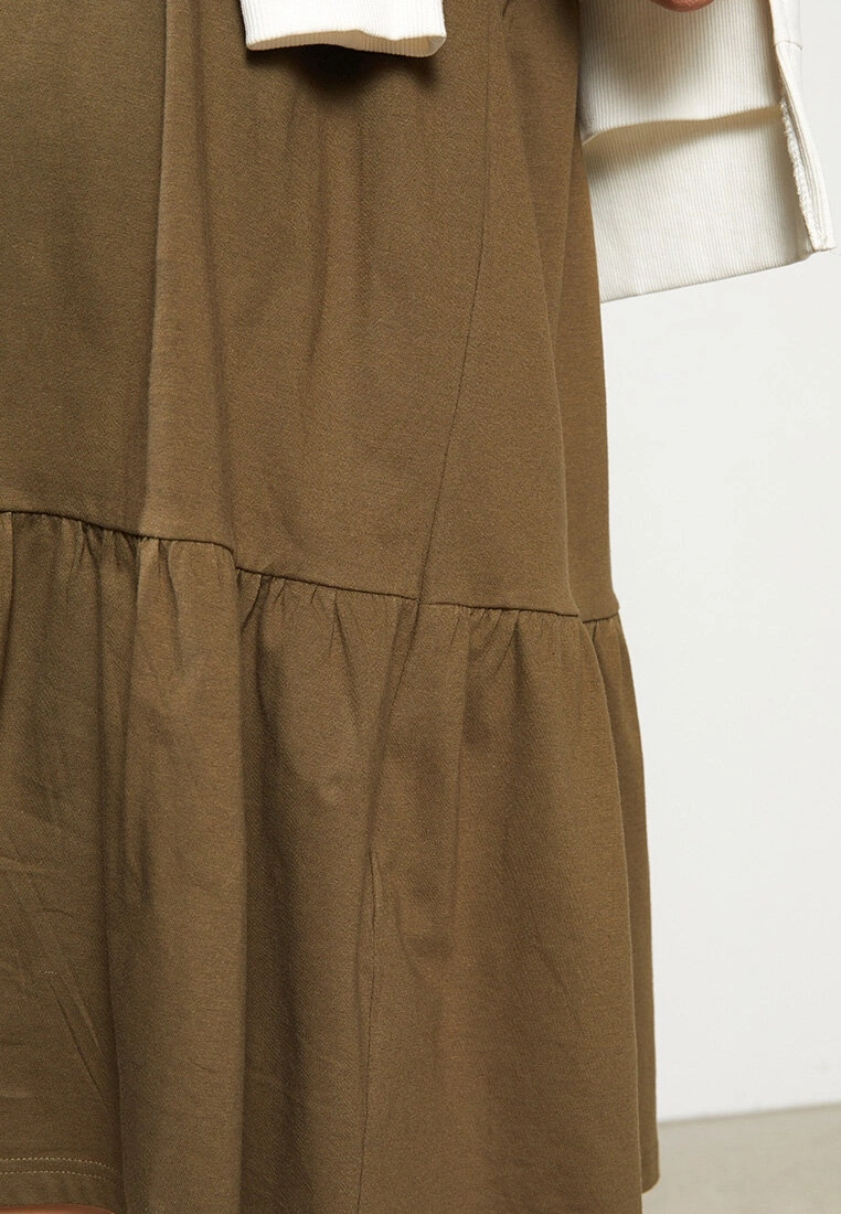 LC WAIKIKI Crew Neck Straight Short Sleeve Cotton Maternity Dress 7 LC WAIKIKI Crew Neck Straight Short Sleeve Cotton Maternity Dress - Image 5