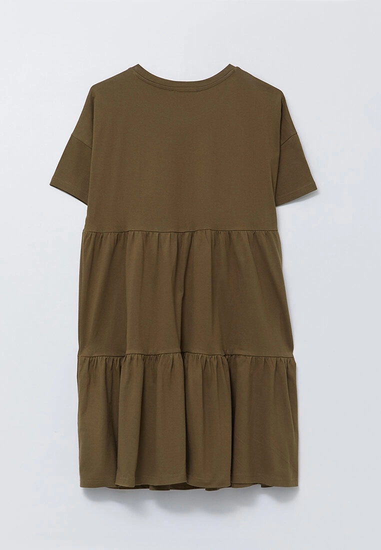 LC WAIKIKI Crew Neck Straight Short Sleeve Cotton Maternity Dress 10 LC WAIKIKI Crew Neck Straight Short Sleeve Cotton Maternity Dress - Image 8