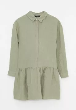 LC WAIKIKI Shirt Collar Straight Long Sleeve Muslin Fabric Maternity Tunic -LC WAIKIKI popular shop lc waikiki 5861 3588726 5