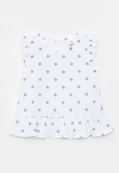 LC WAIKIKI Crew Neck Patterned Baby Girl Blouse