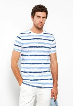 LC WAIKIKI Crew Neck Short Sleeve Striped Combed Cotton Men's T-Shirt -LC WAIKIKI popular shop lc waikiki 6225 7528236 3