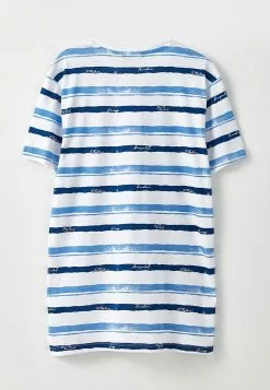 LC WAIKIKI Crew Neck Short Sleeve Striped Combed Cotton Men's T-Shirt -LC WAIKIKI popular shop lc waikiki 6226 7528236 7