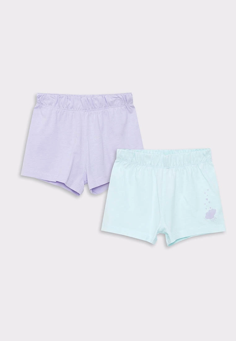 LC WAIKIKI Elastic Waist Basic Cotton Baby Girl Shorts 2 Pieces 3 LC WAIKIKI Elastic Waist Basic Cotton Baby Girl Shorts 2 Pieces