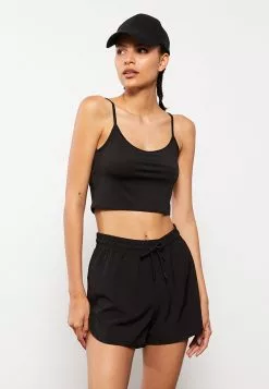 LC WAIKIKI Elastic Waist Plain Women's Sports Shorts -LC WAIKIKI popular shop lc waikiki 6232 4038236 2