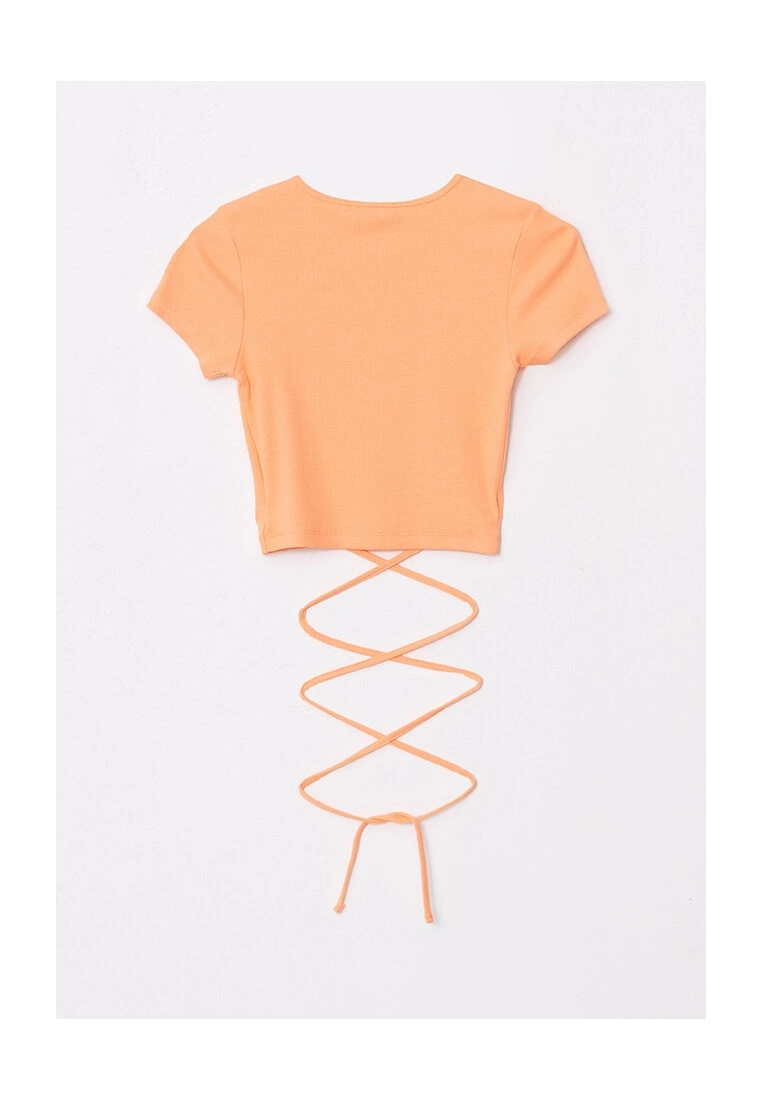 LC WAIKIKI Crew Neck Crop Cotton T-Shirt 9 LC WAIKIKI Crew Neck Crop Cotton T-Shirt - Image 7