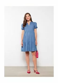 LC WAIKIKI Runway Neck Maternity Jean Dress -LC WAIKIKI popular shop lc waikiki 6244 7465726 5