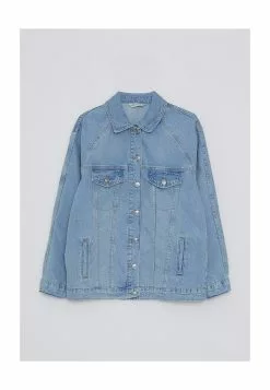 LC WAIKIKI Shirt Collar Women's Denim Jacket -LC WAIKIKI popular shop lc waikiki 6246 8095726 5