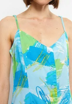 LC WAIKIKI Heart Collar Floral Strap Viscose Women's Dress -LC WAIKIKI popular shop lc waikiki 6276 2275326 4