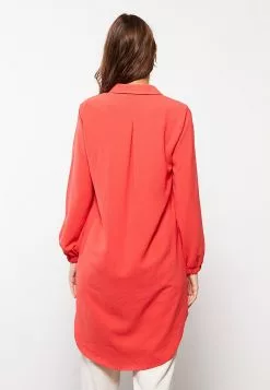 LC WAIKIKI Shirt Collar Straight Long Sleeve Women's Tunic -LC WAIKIKI popular shop lc waikiki 6298 3838236 5