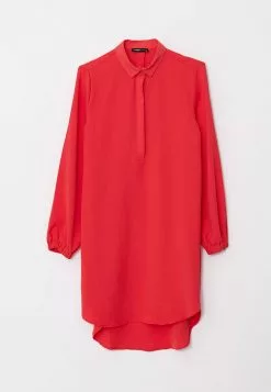 LC WAIKIKI Shirt Collar Straight Long Sleeve Women's Tunic -LC WAIKIKI popular shop lc waikiki 6298 3838236 6