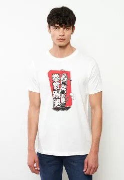 LC WAIKIKI Crew Neck Short Sleeve Minions Printed Combed Cotton Men's T-Shirt