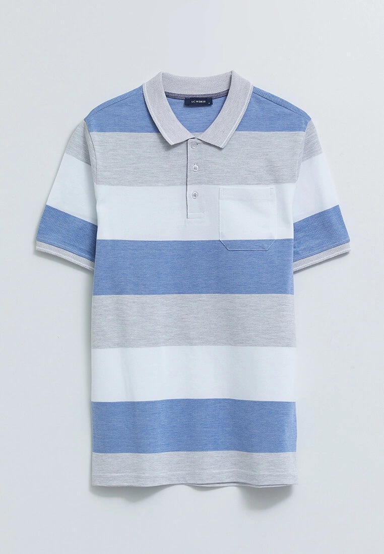 LC WAIKIKI Polo Neck Short Sleeve Color Block Men's T-Shirt 3 LC WAIKIKI Polo Neck Short Sleeve Color Block Men's T-Shirt