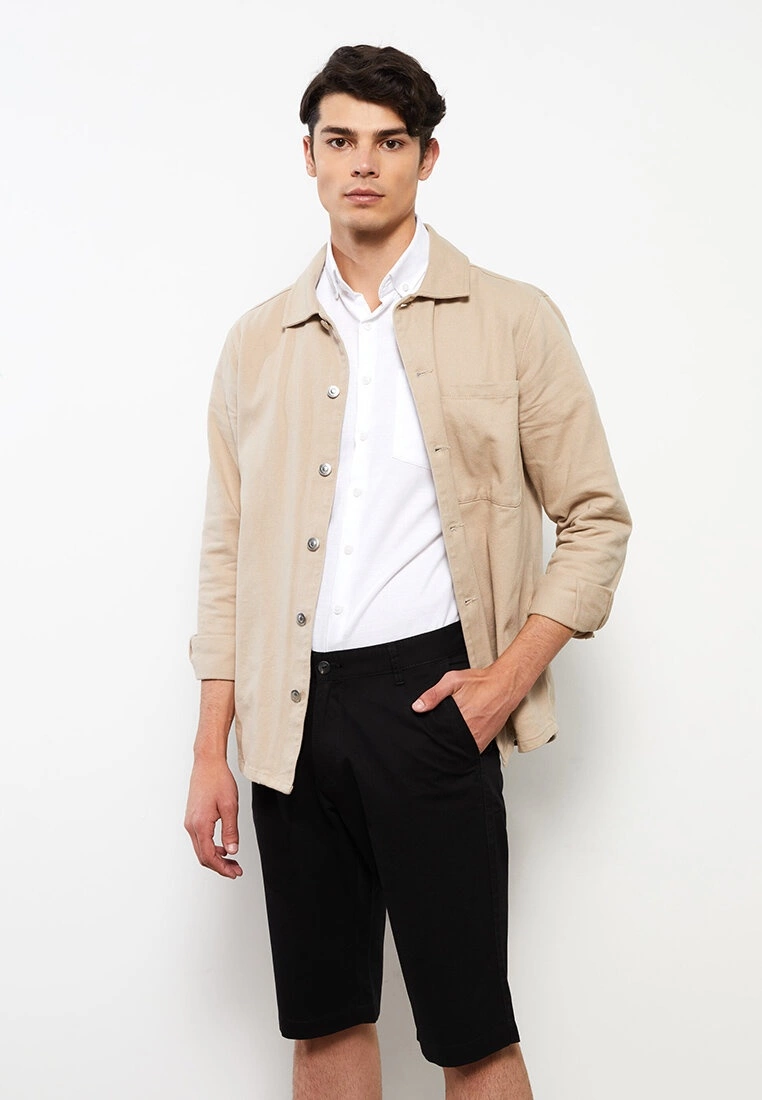 LC WAIKIKI Standard Pattern Gabardine Men's Shorts 4 LC WAIKIKI Standard Pattern Gabardine Men's Shorts - Image 2