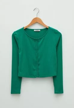 LC WAIKIKI Crew Neck Self Patterned Long Sleeve Women's Cardigan -LC WAIKIKI popular shop lc waikiki 6364 4502146 6