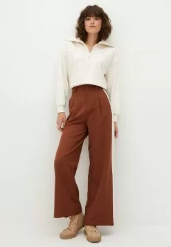 LC WAIKIKI Comfortable Fit Stripe Detailed Wide Leg Women's Trousers -LC WAIKIKI popular shop lc waikiki 6365 7502146 2