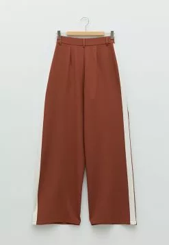 LC WAIKIKI Comfortable Fit Stripe Detailed Wide Leg Women's Trousers -LC WAIKIKI popular shop lc waikiki 6366 7502146 6
