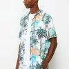 LC WAIKIKI Regular Fit Short Sleeve Patterned Poplin Men's Shirt -LC WAIKIKI popular shop lc waikiki 6379 1038236 1