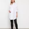 LC WAIKIKI Shirt Collar Straight Long Sleeve Poplin Maternity Tunic -LC WAIKIKI popular shop lc waikiki 6426 4244236 1