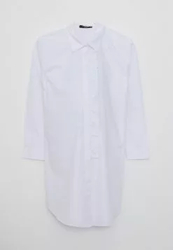 LC WAIKIKI Shirt Collar Straight Long Sleeve Poplin Maternity Tunic -LC WAIKIKI popular shop lc waikiki 6427 4244236 6