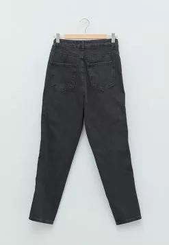 LC WAIKIKI High Waisted Mom Fit Stripe Detailed Rodeo Women's Denim Trousers -LC WAIKIKI popular shop lc waikiki 6432 5871936 7