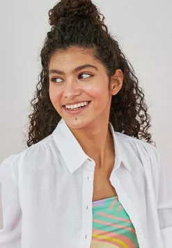 LC WAIKIKI Button-Down Long Sleeve Poplin Women's Shirt -LC WAIKIKI popular shop lc waikiki 6439 3938236 4