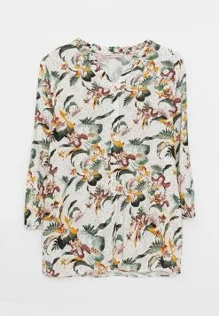 LC WAIKIKI Scoop Collar Patterned Long Sleeve Viscose Women's Shirt -LC WAIKIKI popular shop lc waikiki 6444 5838236 5