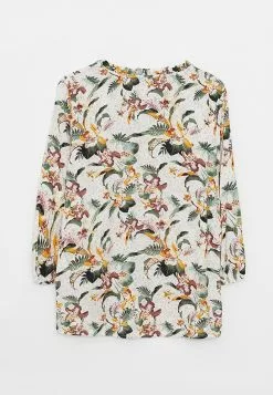 LC WAIKIKI Scoop Collar Patterned Long Sleeve Viscose Women's Shirt -LC WAIKIKI popular shop lc waikiki 6444 5838236 6