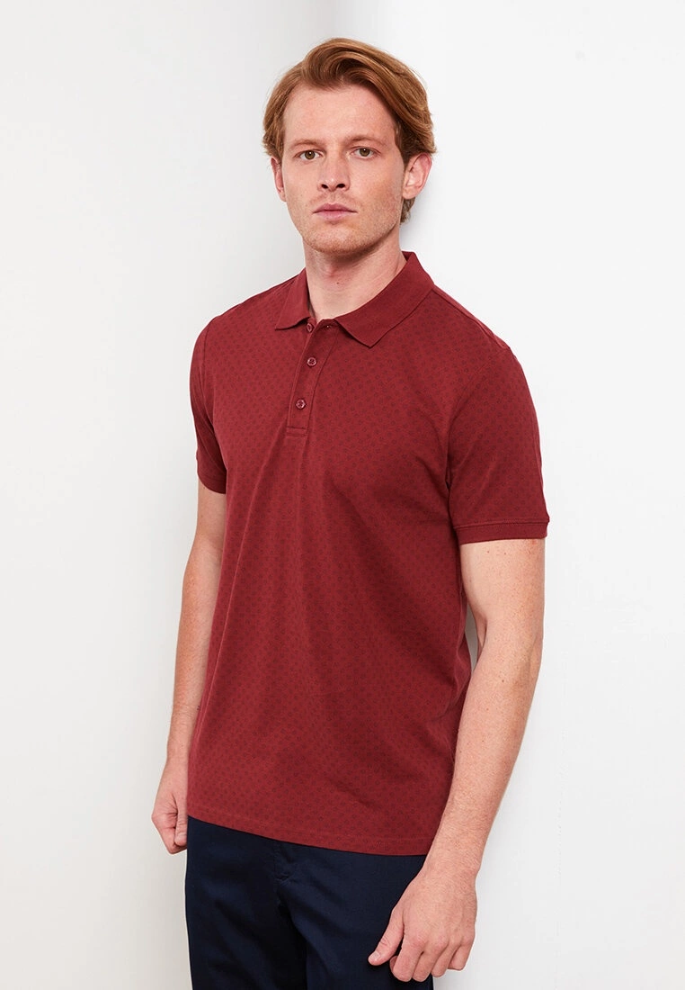 LC WAIKIKI Polo Neck Short Sleeve Patterned Men's T-Shirt 3 LC WAIKIKI Polo Neck Short Sleeve Patterned Men's T-Shirt