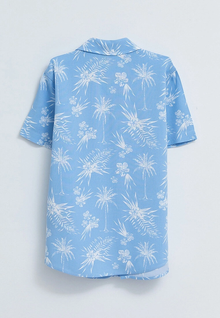 LC WAIKIKI Patterned Short Sleeve Viscose Boy Shirt 4 LC WAIKIKI Patterned Short Sleeve Viscose Boy Shirt - Image 2