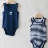 LC WAIKIKI Crew Neck Sleeveless Printed Baby Boy Body With Snap Fastener 2 Pieces