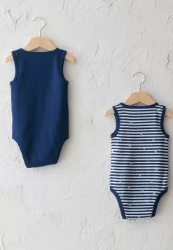 LC WAIKIKI Crew Neck Sleeveless Printed Baby Boy Body With Snap Fastener 2 Pieces -LC WAIKIKI popular shop lc waikiki 6469 1531236 2