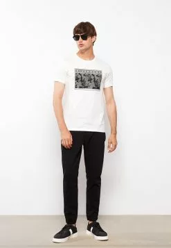 LC WAIKIKI Crew Neck Short Sleeve Printed Combed Cotton Men's T-Shirt -LC WAIKIKI popular shop lc waikiki 6475 9674236 3