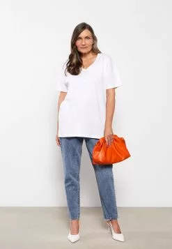 LC WAIKIKI V-Neck Straight Short Sleeve Cotton Women's T-Shirt