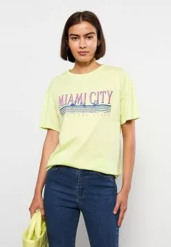 LC WAIKIKI Crew Neck Printed Short Sleeve Cotton Women's T-Shirt